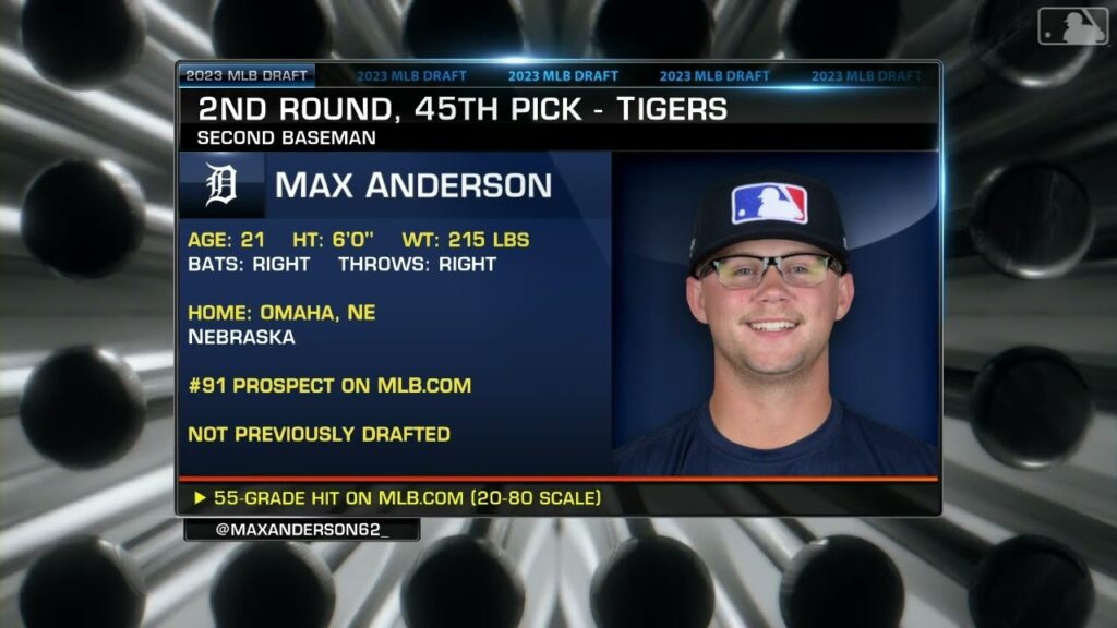 tigers draft 2b anderson at no 45