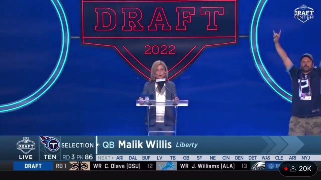 titans select malik willis with the 86th pick 2022 nfl draft