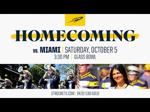 toledo football 2024 homecoming game vs miami on saturday oct 5 at 330p m