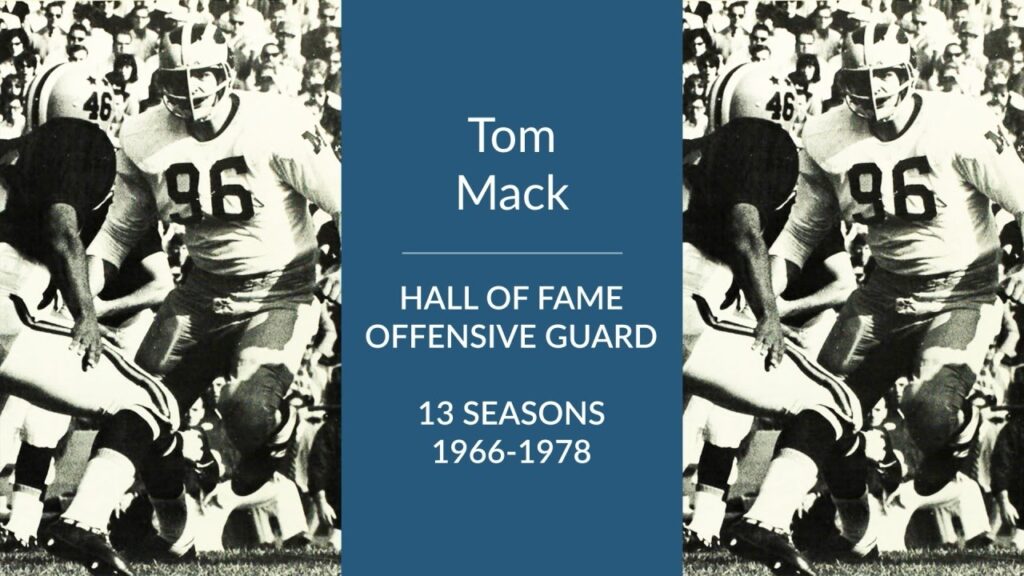 tom mack hall of fame football offensive guard and offensive tackle