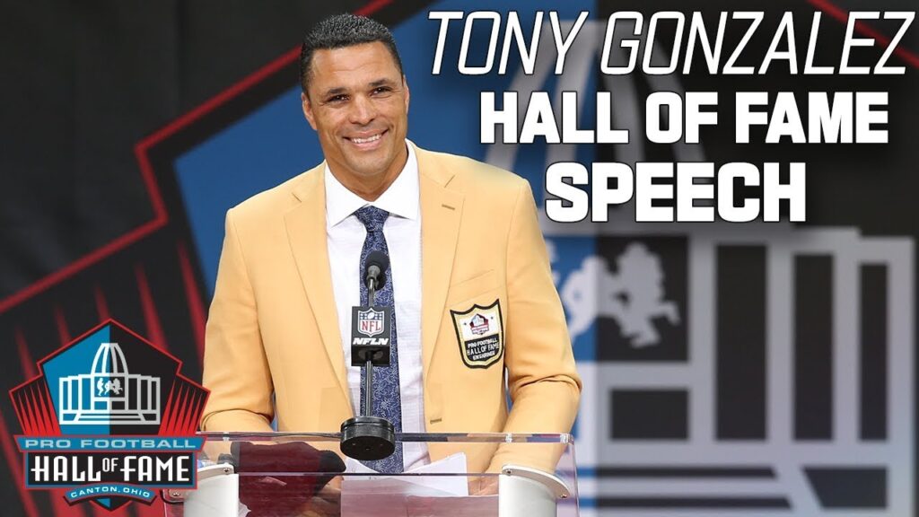 tony gonzalez full hall of fame speech 2019 pro football hall of fame nfl