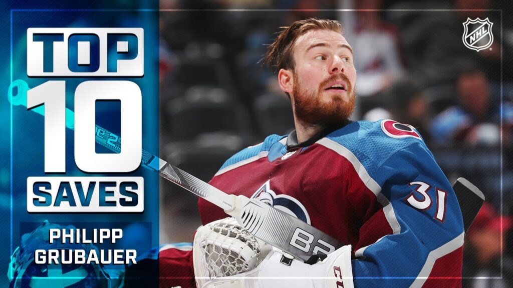 top 10 philipp grubauer saves from 2019 20 nhl