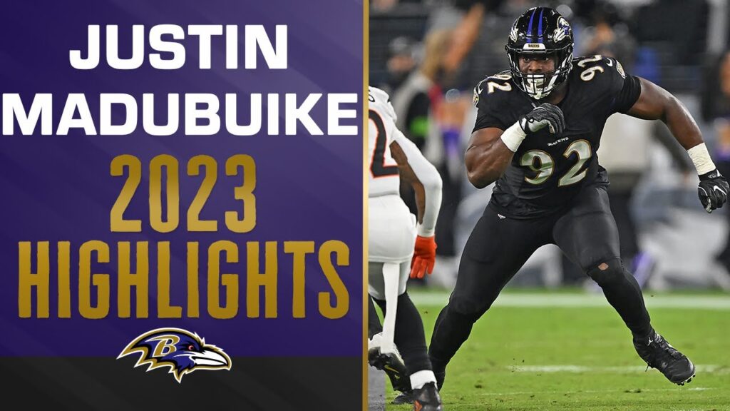 top justin madubuike plays from the 2023 season baltimore ravens