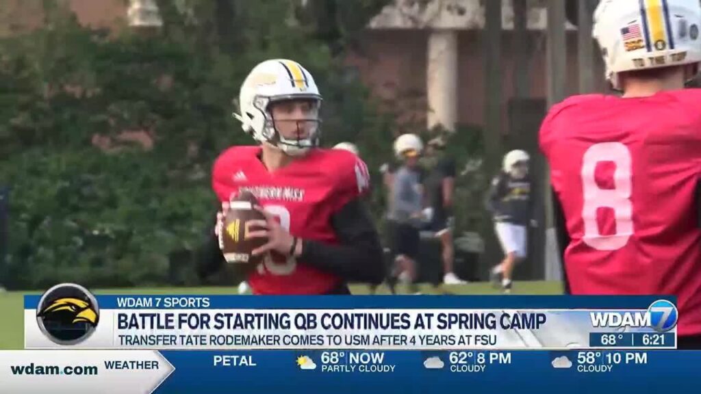 transfer qb tate rodemaker excited to join southern miss