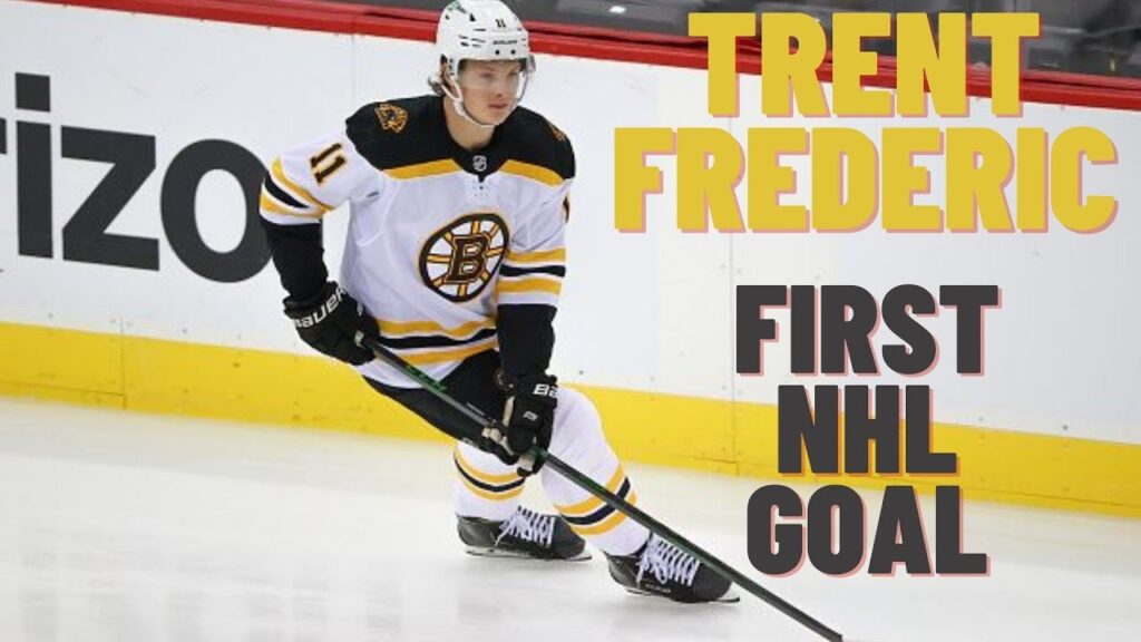 trent frederic 11 boston bruins first nhl goal feb 21 2021