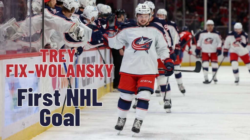 trey fix wolansky 64 columbus blue jackets first nhl goal feb 8 2022