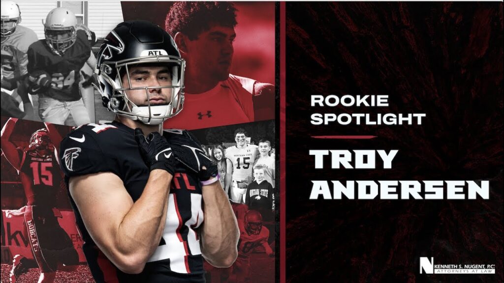 troy andersen the atlanta falcons swiss army knife from montana rookie spotlight nfl