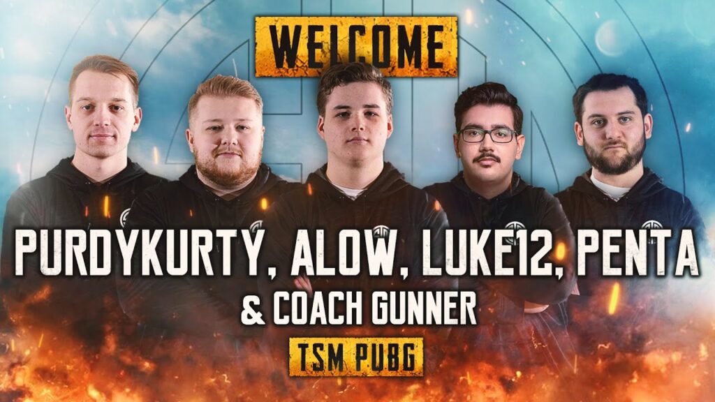 tsm pubg is back welcome purdykurty alow luke12 penta and gunner official announcement video