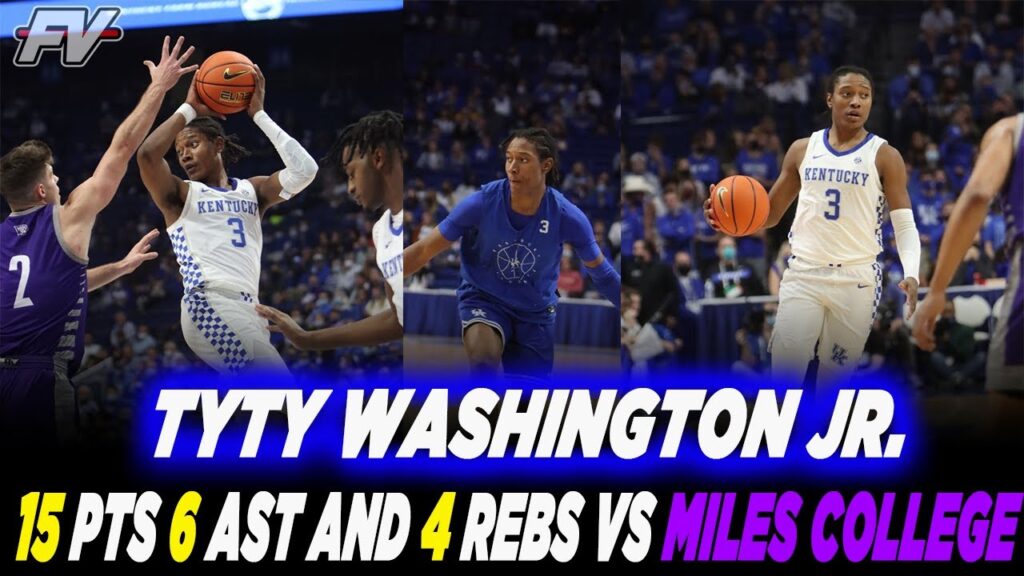 tyty washington jr 15 pts 6 ast 4 rebs in kentuckys final pre season game