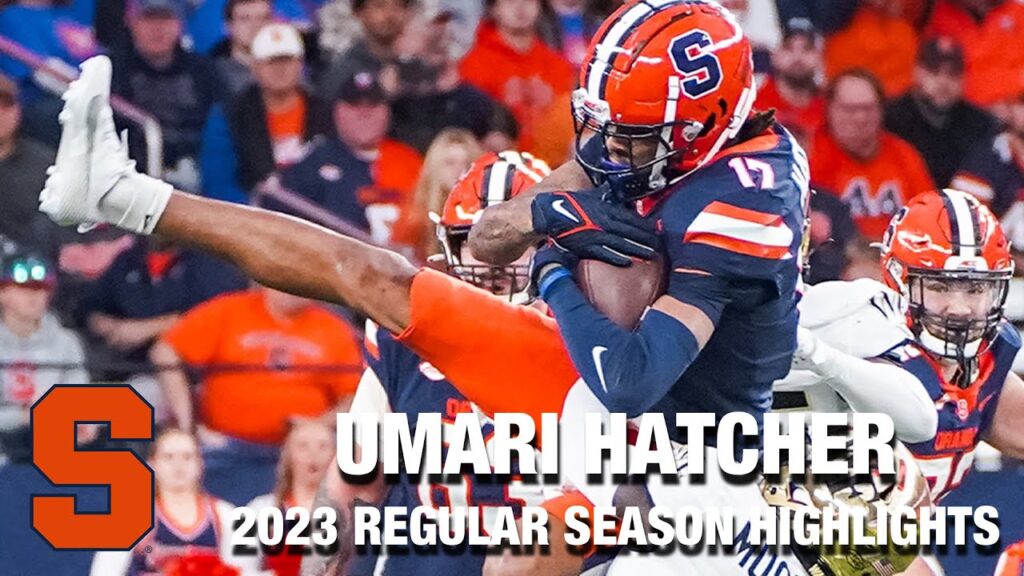 umari hatcher 2023 regular season highlights syracuse wr