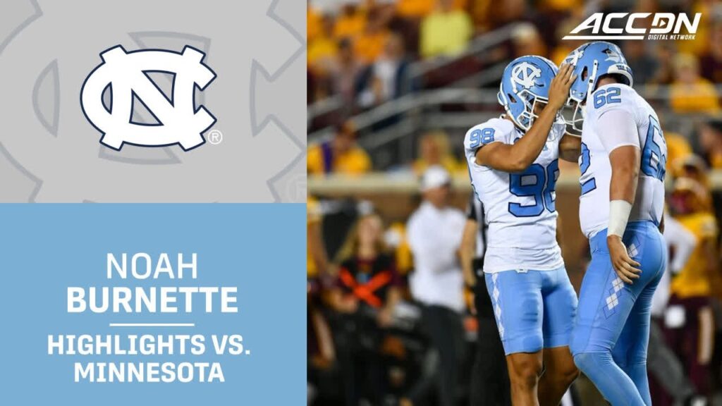 unc kicker noah burnette is ice cold in the clutch