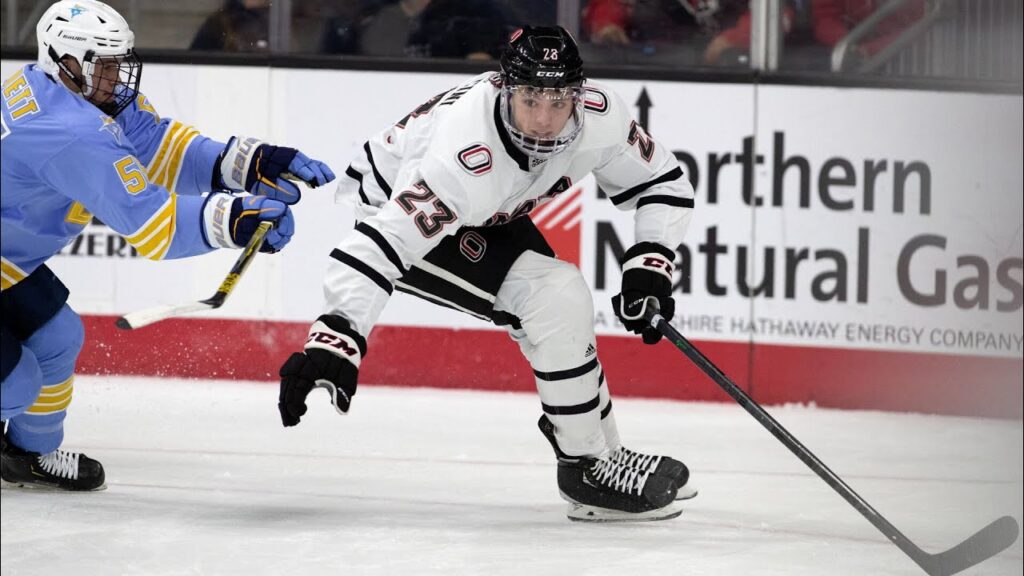 uno defenseman victor mancini selected in the nhl draft