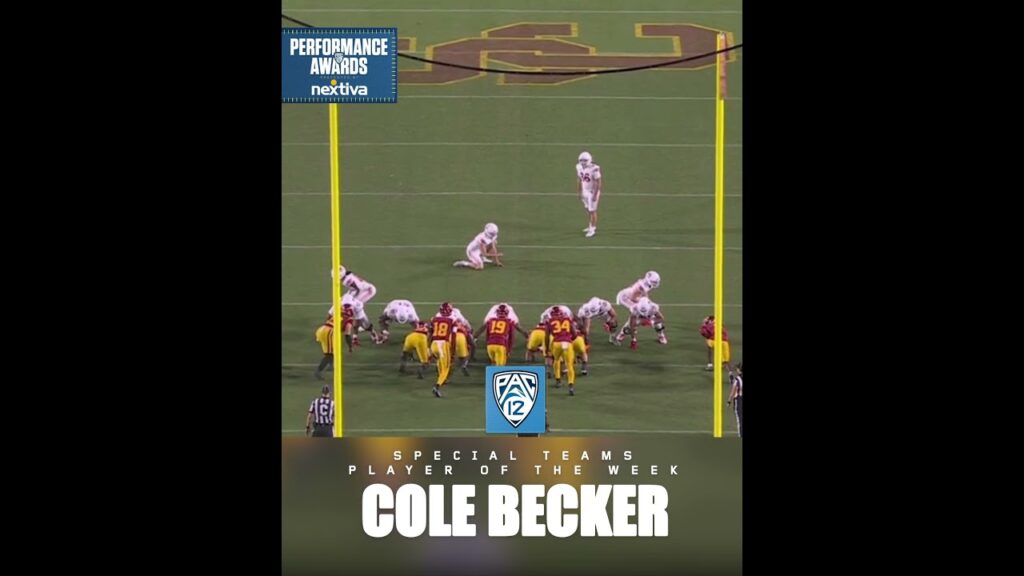 utahs cole becker earns pac 12 special teams player of the week presented by nextiva