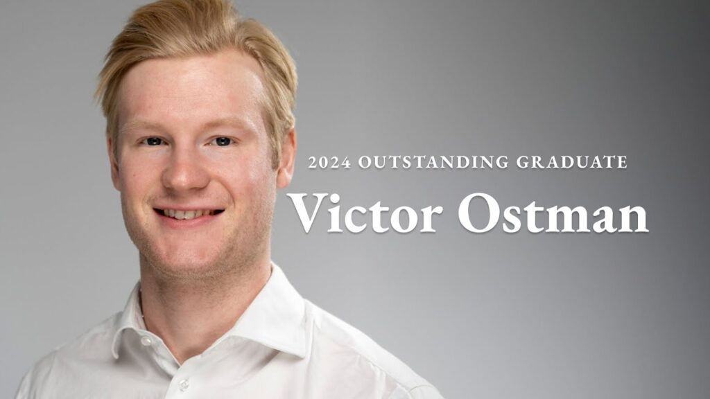 victor ostman 2024 international student maine business school outstanding graduate