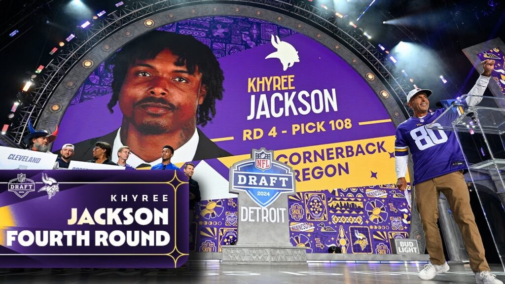 vikings select oregon cornerback khyree jackson with pick no 108 in the 2024 nfl draft