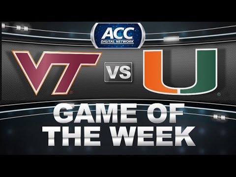 virginia tech vs miami game of the week