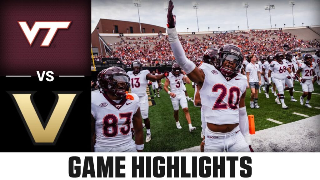 virginia tech vs vanderbilt game highlights 2024 acc football