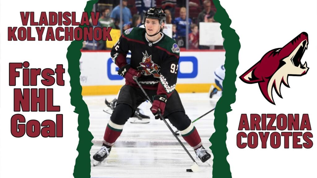 vladislav kolyachonok 92 arizona coyotes first nhl goal mar 25 2022