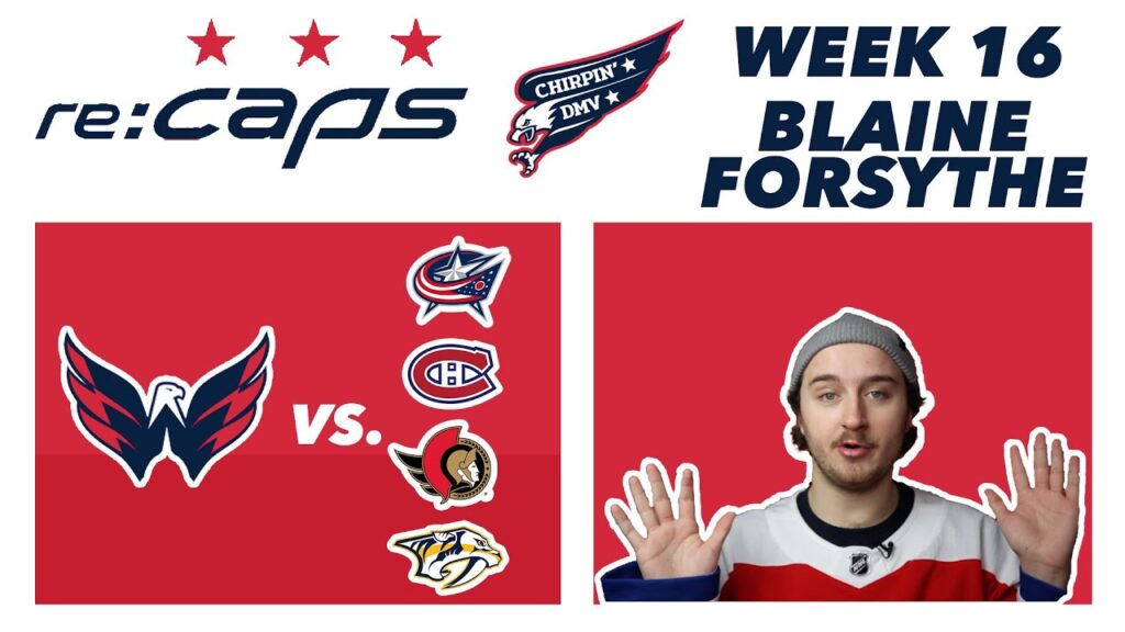 washington capitals recaps week 16 blaine forsythe