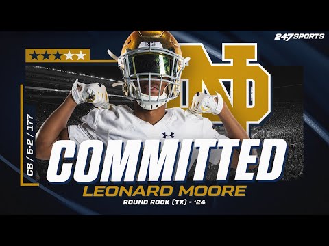 watch cb leonard moore commits to notre dame