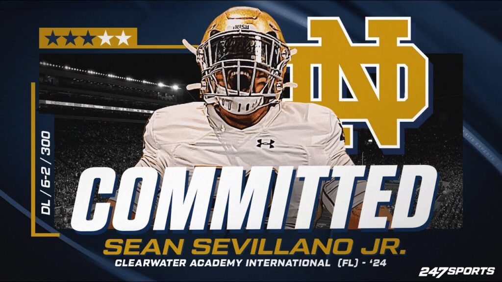 watch sean sevillano jr commits to notre dame live on 247sports