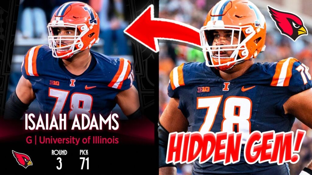 we found a hidden gem the arizona cardinals draft isaiah adams with the 71st pick