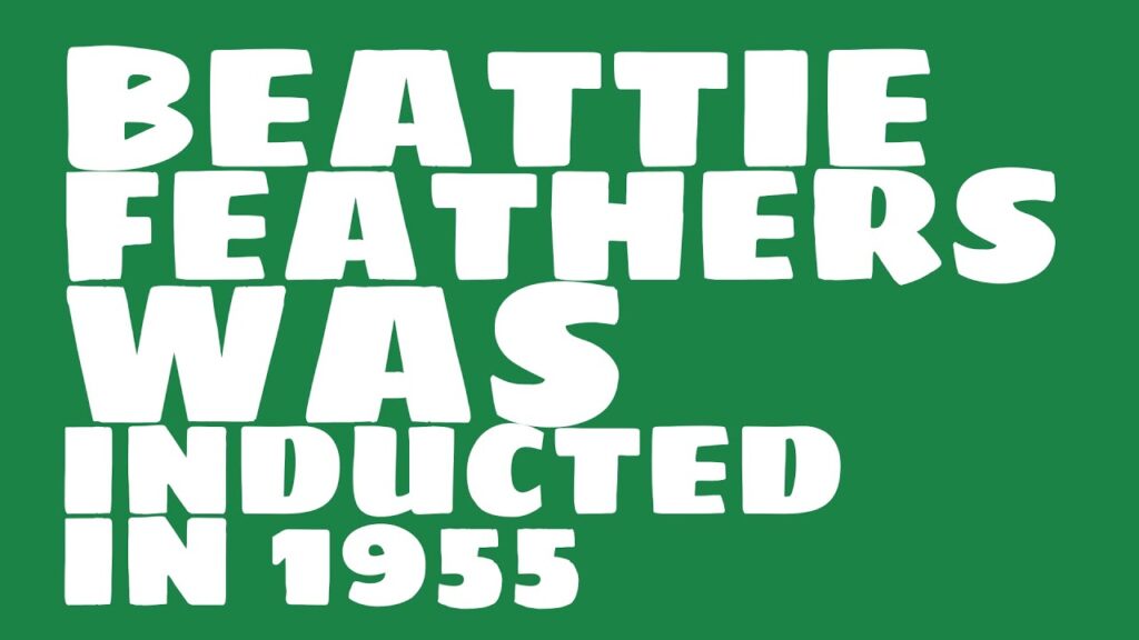 when was beattie feathers inducted into the college football hall of fame