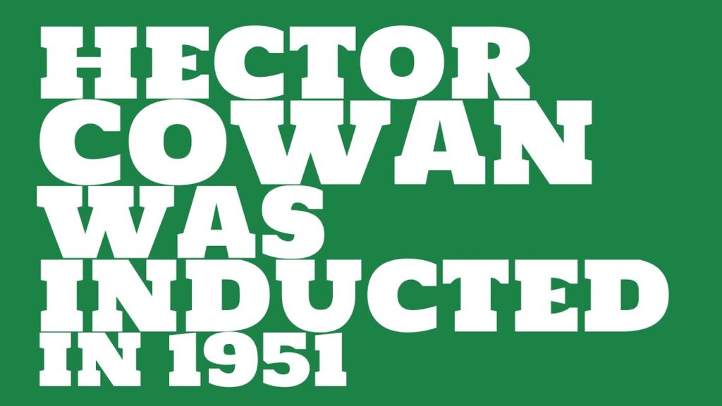 when was hector cowan inducted into the college football hall of fame 1