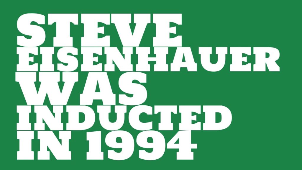 when was steve eisenhauer inducted into the college football hall of fame 1