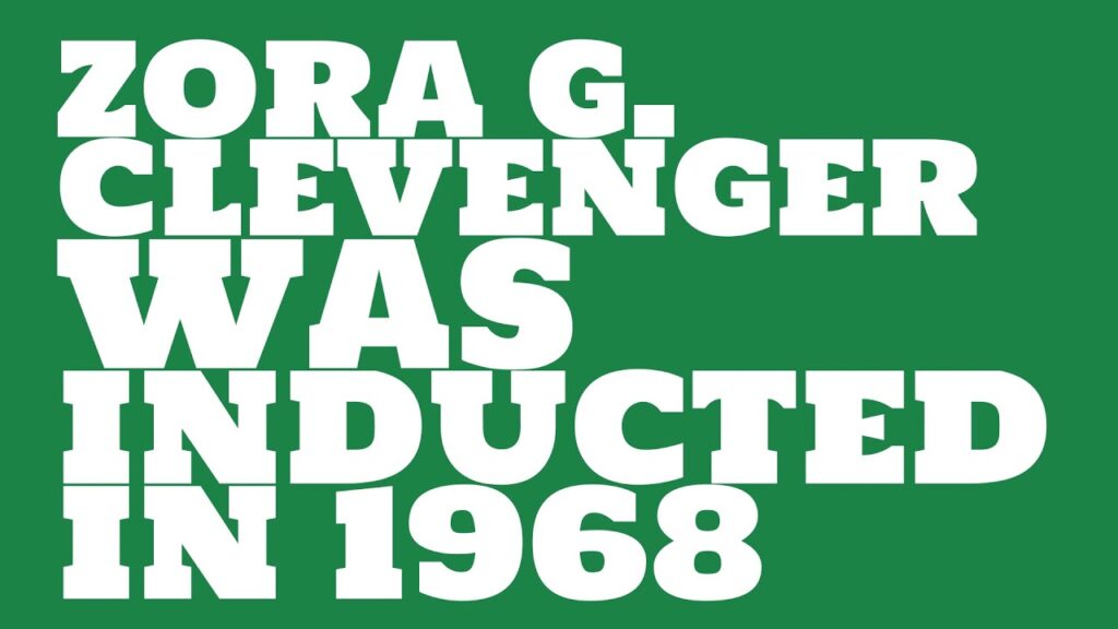 when was zora g clevenger inducted into the college football hall of fame