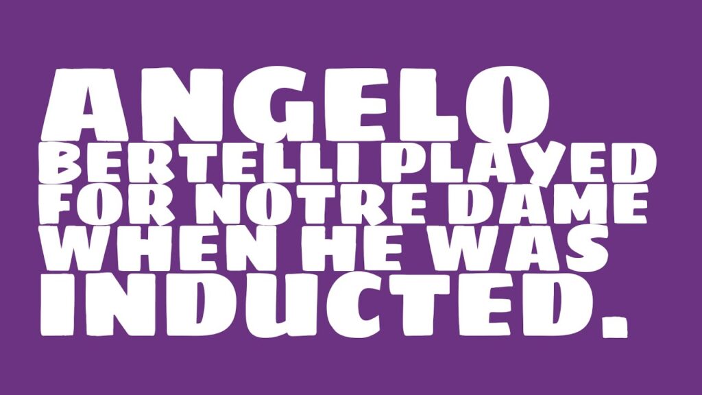 who did angelo bertelli play for