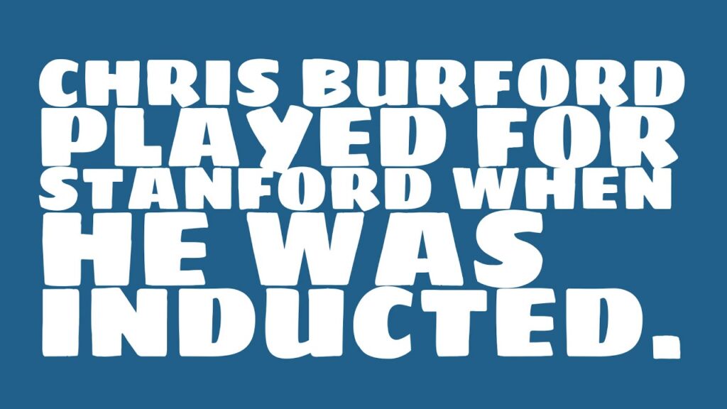 who did chris burford play for