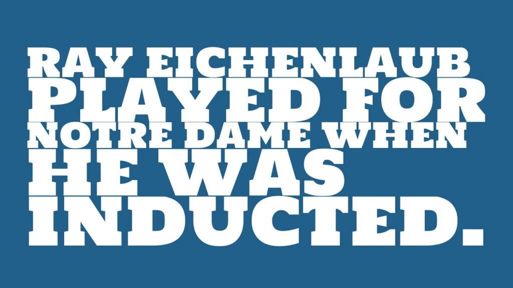 who did ray eichenlaub play for