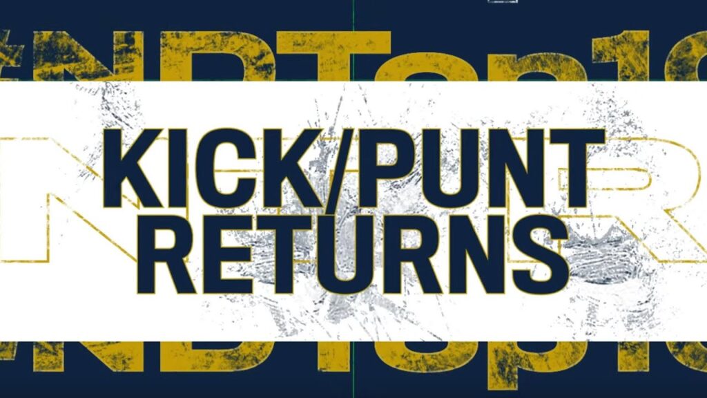 who has the greatest kick or punt return in notre dame football history