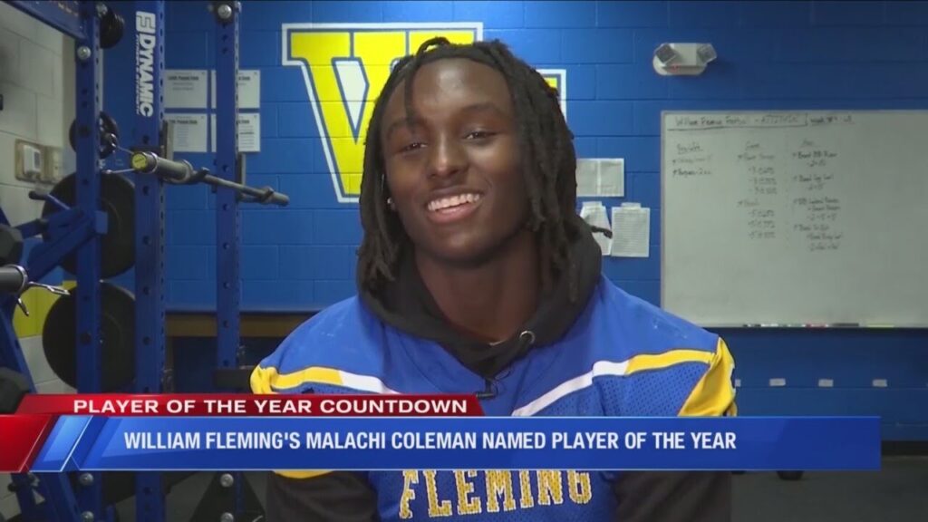 william flemings malachi coleman named 2023 player of the year