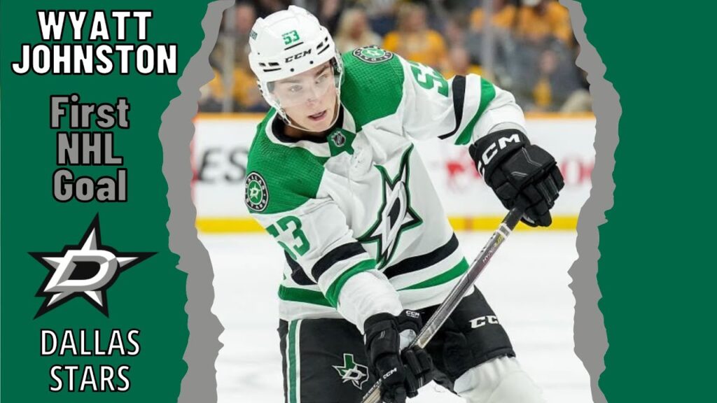 wyatt johnston 53 dallas stars first nhl goal oct 13 2022