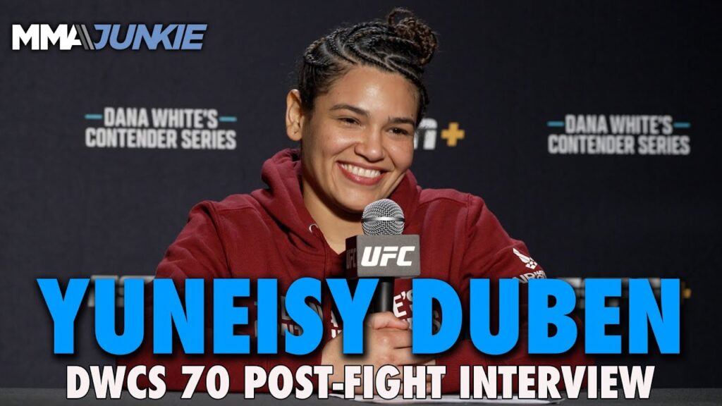 yuneisy duben talks of overcoming struggles economic hardships to reach ufc dwcs 70