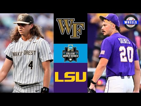 1 wake forest vs 5 lsu lowder vs skenes must watch amazing game winner to 2023 cws finals 1