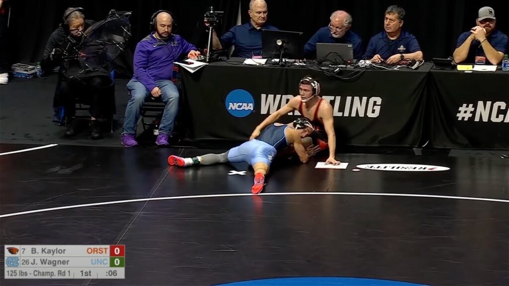 125lbs jack wagner north carolina vs brandon kaylor oregon state