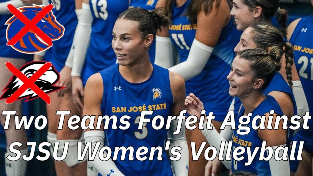 2 schools forfeit against sjsu volleyball over transgender player