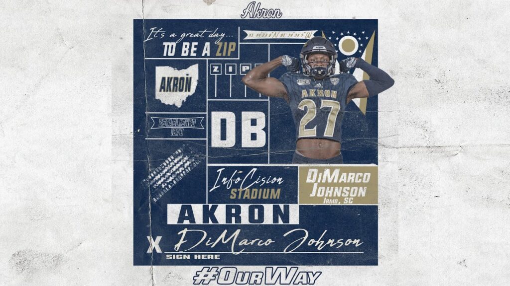 2020 akron football nsd dimarco johnson