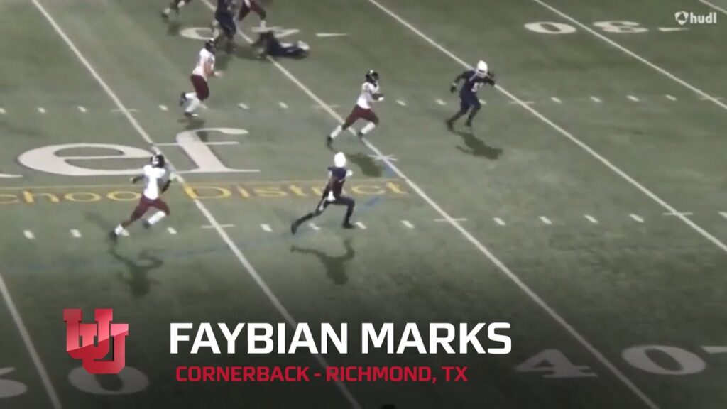 2020 national signing day utah cornerback faybian marks highlights