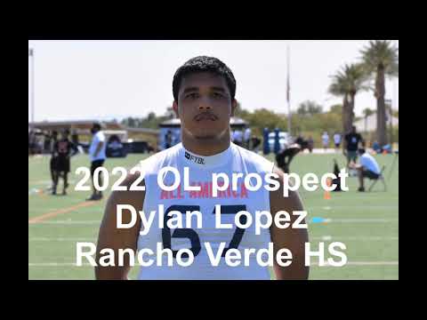 2022 3 star ol prospect dylan lopez at underclassman report showcase in las vegas