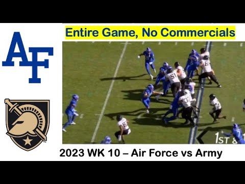 2023 air force vs army full game with no commercials