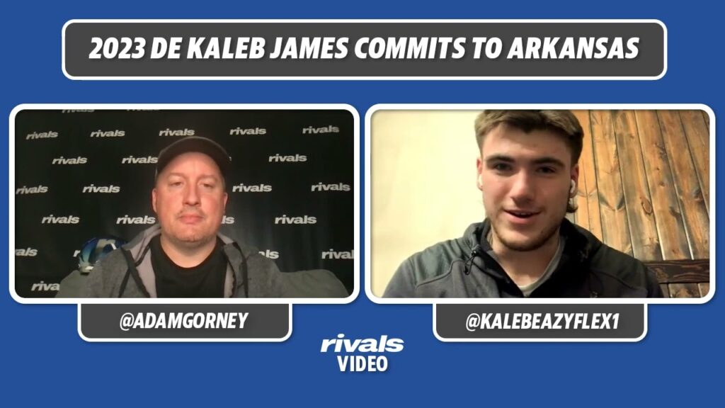 2023 de kaleb james commits to arkansas