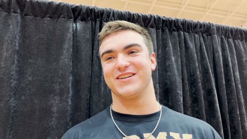 2023 dunham de ath jake rizzo celebrates army opportunity on national signing day