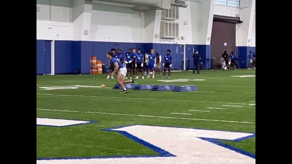 2023 lb luke mergott duke prospect camp 6 09 22