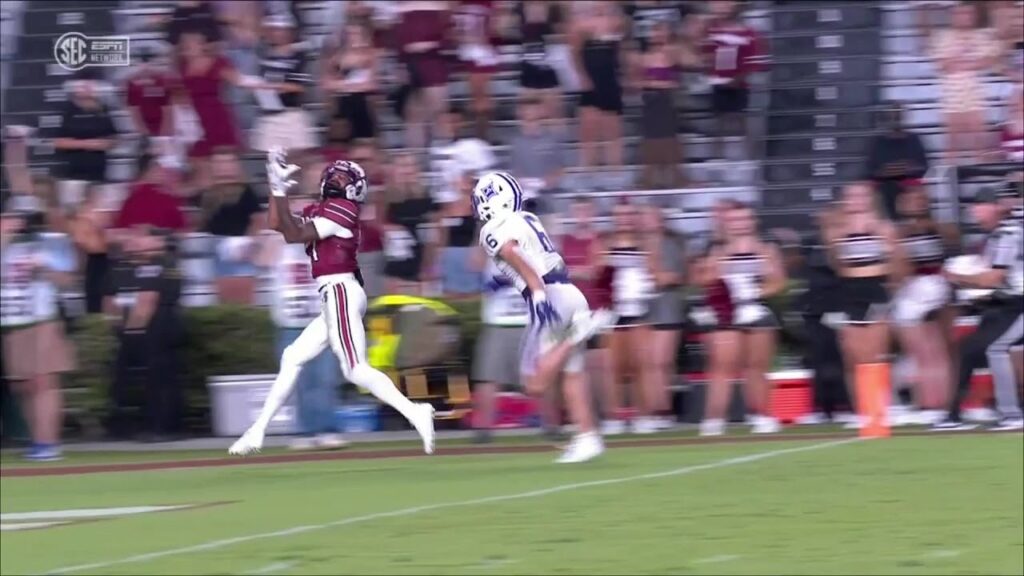 2023 usc vs furman tyshawn russell 50 yd touchdown reception