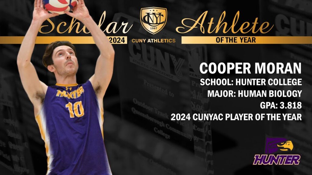 2024 cunyac scholar athlete of the year cooper moran