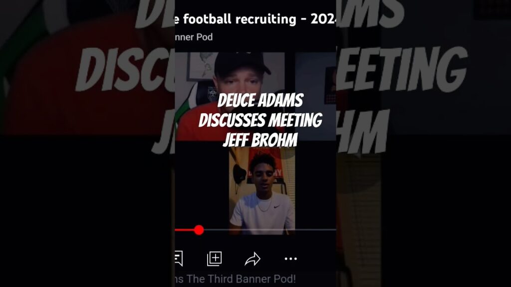 2024 louisville qb commit deuce adams discusses meeting jeff brohm louisvillefootball uofl